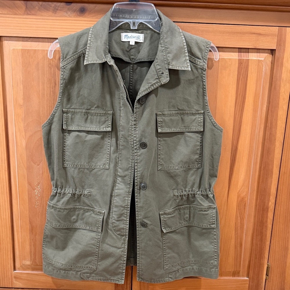 Madewell Women's Green Utility Vest